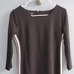 ✨ Alfani Black Dress with White Stripes Size 4P